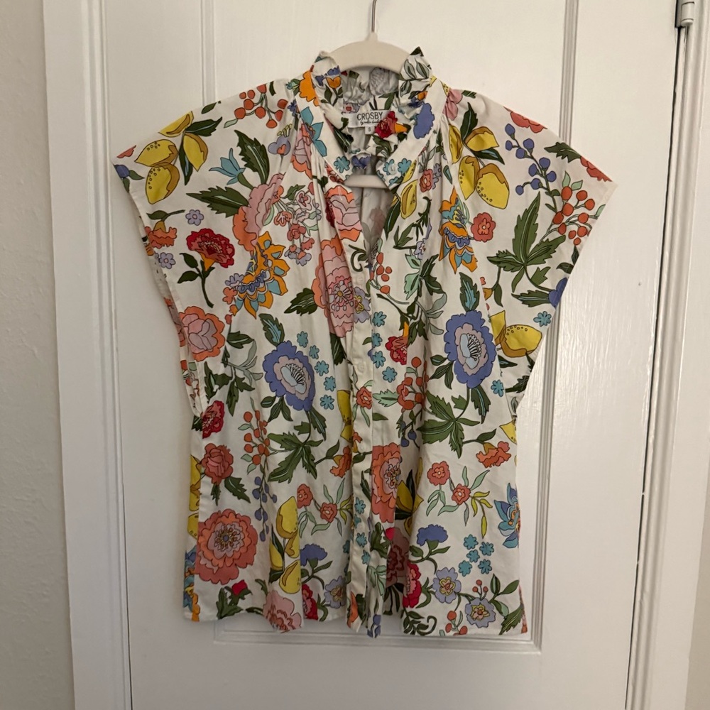 Crosby by mollie Burch Billie Floral Multicolor Women's Top